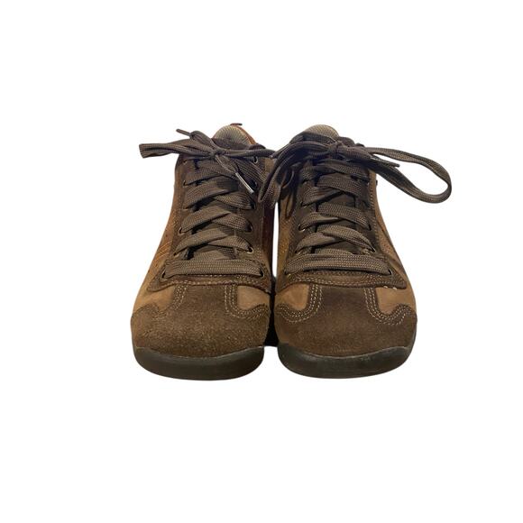 Skechers Sport Premium Womens Sneakers 8 Brown Tan Leather Comfort Shoes - Picture 9 of 10